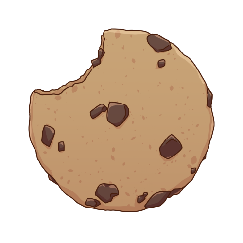 食べ物-チョコチップクッキー欠け